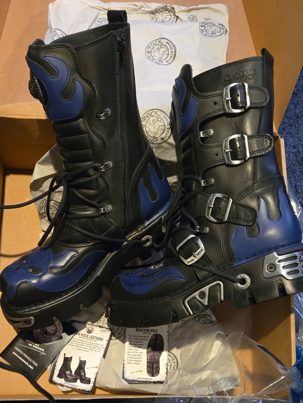 New Rock Reactor Mens Boot Unisex